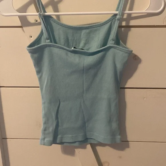 Bebe Teal Sequin Tank Top - Picture 4 of 5